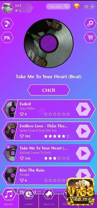 Game Piano Tap có đồ họa tối giản nhưng đầy tinh tế
